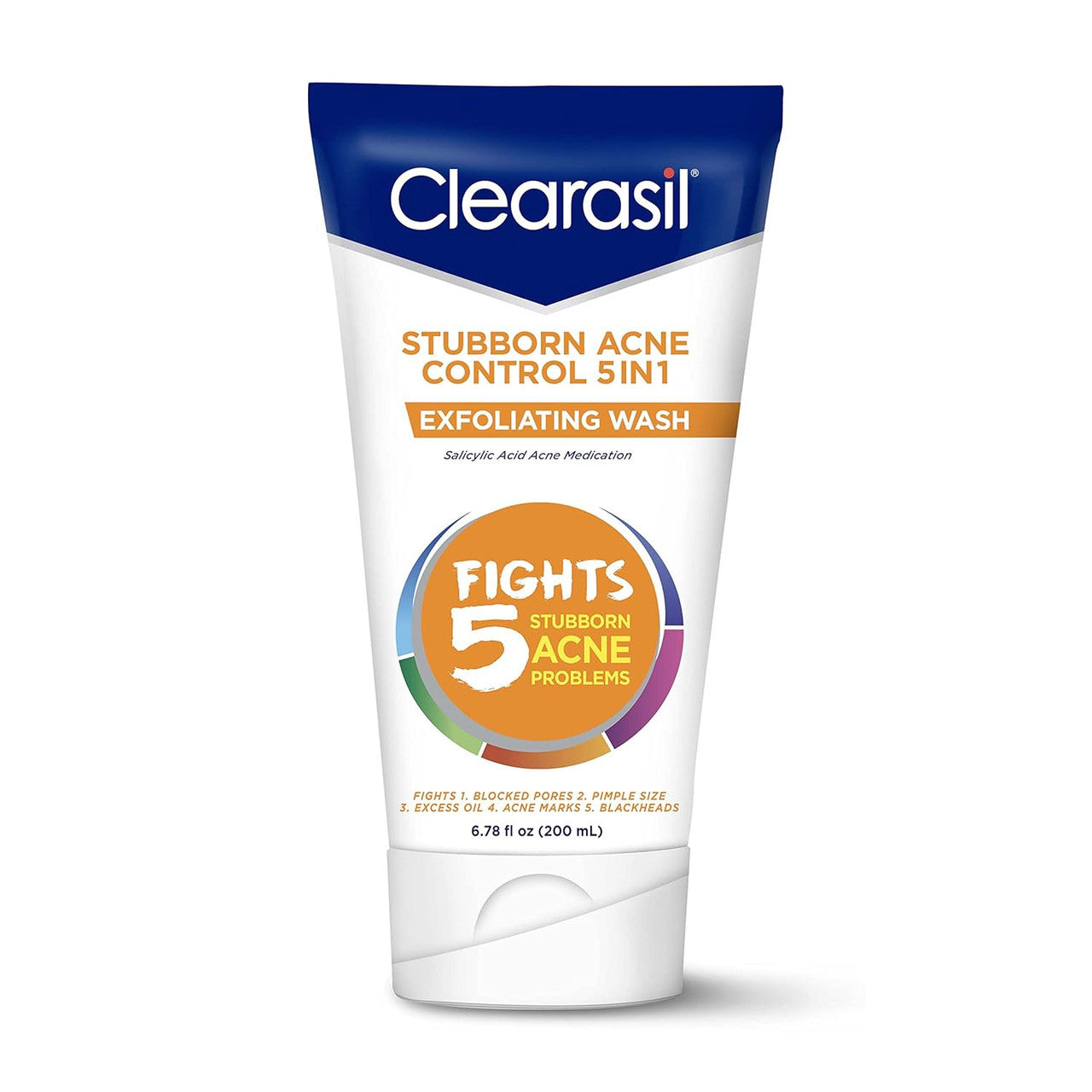 Clearasil Ultra 5-in-1 Exfoliating Acne Medication Face Wash, 6.78 oz